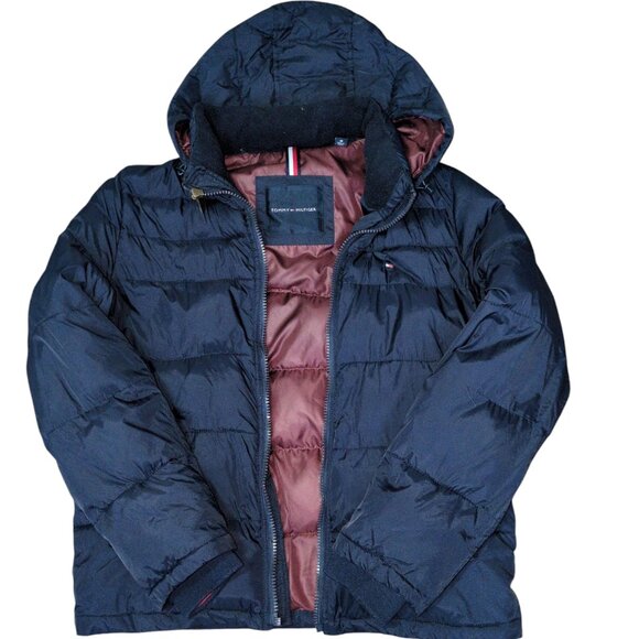 Tommy Hilfiger mens Hooded Puffer Jacket - Picture 1 of 2